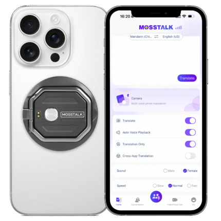 Mosstalk AI Translator - Live Translation With Instant Playback Audio